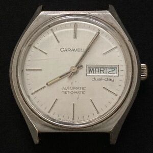 Vintage Caravelle Wristwatch Watch Face-Mens Accessories-Metal-Vtg-Retro-Classic